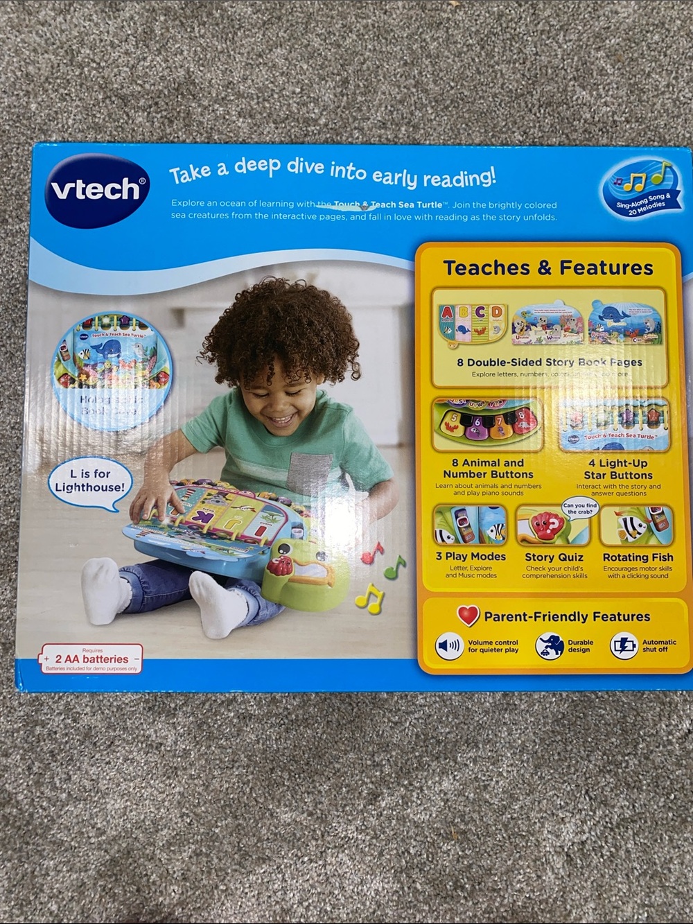 VTech Touch and Teach Sea Turtle - Picture 2 of 4